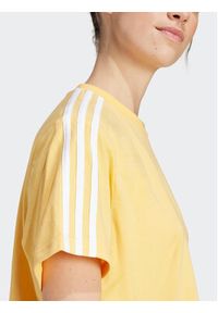 Adidas - adidas T-Shirt Essentials 3-Stripes IS1575 Żółty Loose Fit. Kolor: żółty. Materiał: bawełna #4