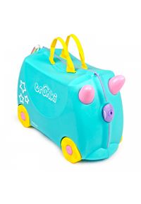 Trunki walizka + jeździk jednorożec - Unicorn. Kolor: turkusowy. Materiał: tworzywo sztuczne. Styl: wakacyjny #1