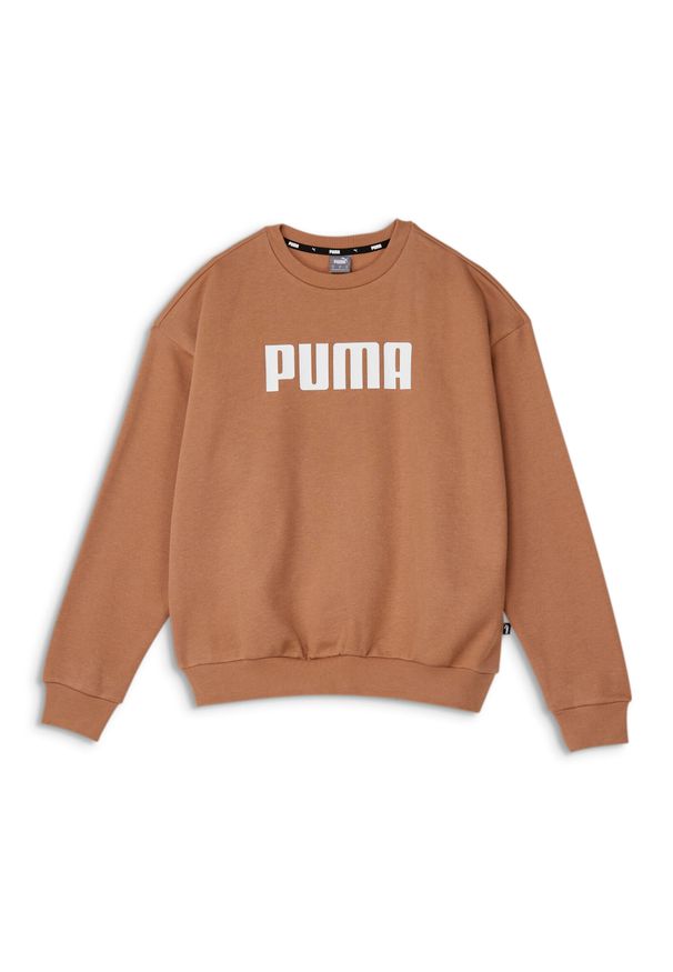 Bluza dresowa damska Puma ESS FL. Kolor: brązowy. Materiał: dresówka