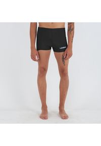 LEGEA - Kąpielówki bokser PALINURO czarne. Kolor: czarny. Wzór: haft #1