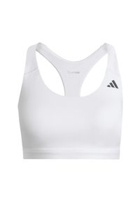 Adidas - Biustonosz dla kobiet adidas Optime Essentials. Kolor: biały. Technologia: ClimaCool (Adidas). Sport: fitness #1