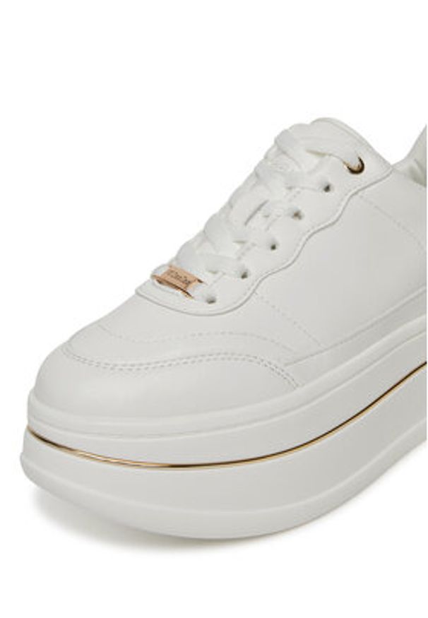 DeeZee Sneakersy AM25233 Biały. Kolor: biały. Materiał: skóra