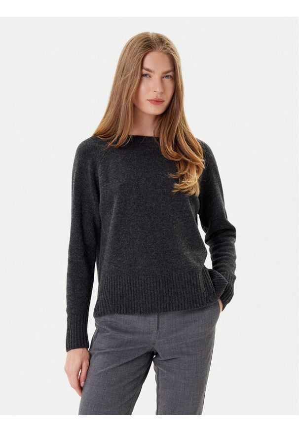 Marella Sweter Celia 2523366215 Szary Regular Fit. Kolor: szary. Materiał: wełna