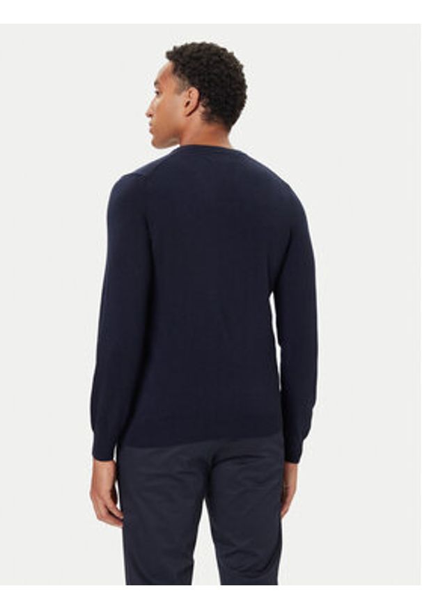 Guess Sweter M5YR27 Z0122 Granatowy Slim Fit. Kolor: niebieski. Materiał: syntetyk