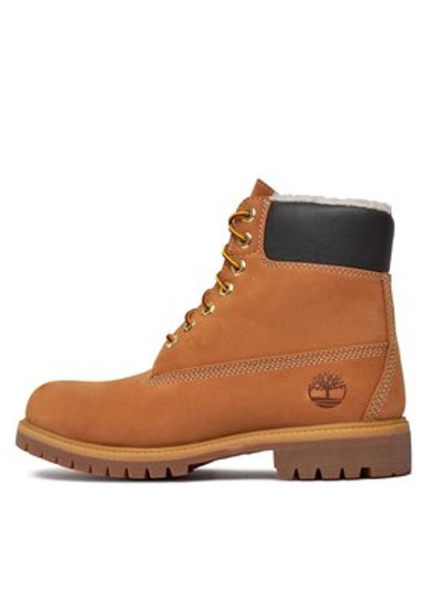 Timberland Trapery 6 In Premium Fur/Warm Lin TB0A2E312311 Brązowy. Kolor: brązowy. Materiał: skóra, nubuk