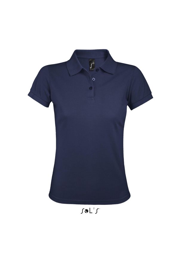 SOL'S - Damska koszulka polo Sol's Prime. Typ kołnierza: polo. Kolor: niebieski. Styl: elegancki