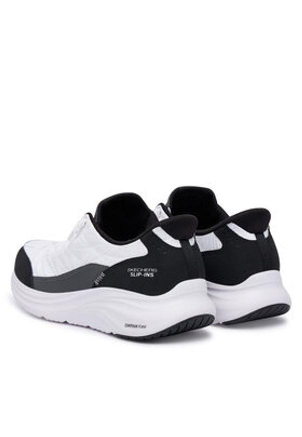 skechers - Skechers Sneakersy Contour Foam - Cozy Fit 150404/WBK Biały. Kolor: biały. Materiał: materiał