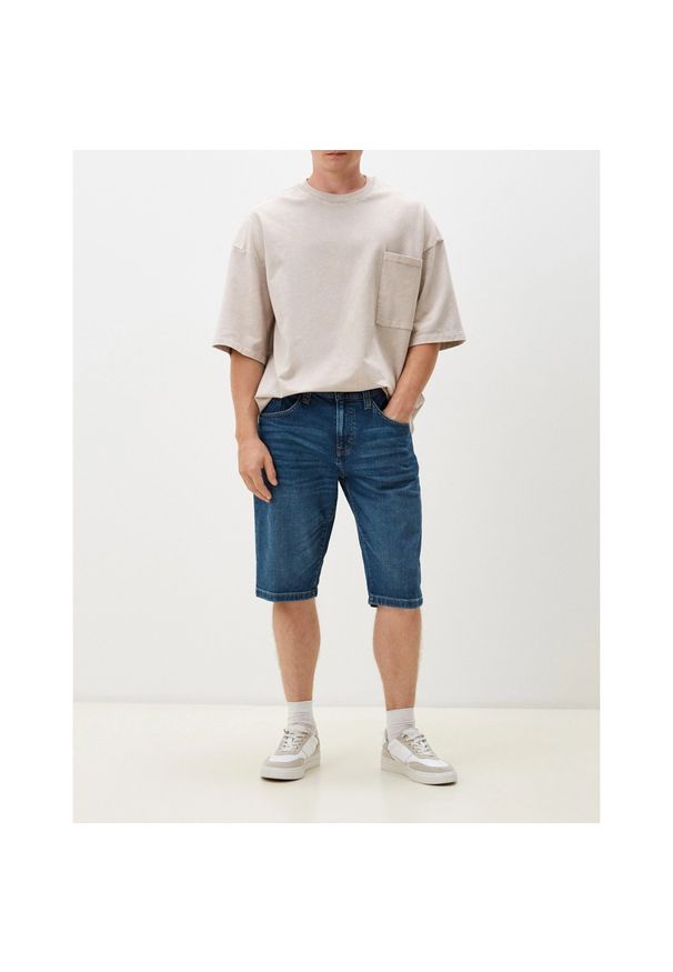 Mustang - Męskie szorty jeansowe MUSTANG Jackson Shorts Denim Blue 1015153 5000 804. Materiał: denim, jeans