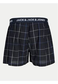 Jack & Jones - Jack&Jones Komplet 3 par bokserek Jackson 12263654 Granatowy. Kolor: niebieski. Materiał: bawełna #9