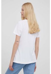 DKNY - Dkny t-shirt P1LMKDNA damski kolor biały. Okazja: na co dzień. Kolor: biały. Wzór: aplikacja. Styl: casual #5