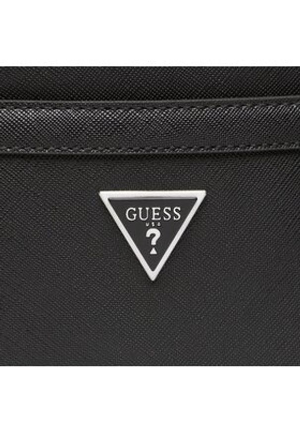 Guess Saszetka Certosa Saffiano Smart HMECSA P3123 Czarny. Kolor: czarny. Materiał: skóra