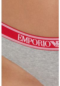 Emporio Armani Underwear brazyliany (2-pack) kolor szary. Kolor: szary. Materiał: materiał