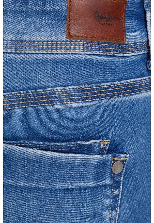 Pepe Jeans Jeansy Saturn damskie medium waist. Kolor: niebieski