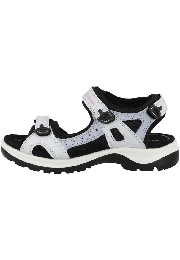 ecco - Buty do chodzenia damskie Ecco 06956360563. Zapięcie: rzepy. Kolor: niebieski. Materiał: guma, tkanina. Sport: turystyka piesza