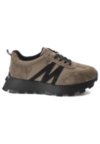 Sneakersy damskie Vinceza, cholewka ze skóry naturalnej sznurowany fason na grubej podeszwie, zielone, 41520. Okazja: na co dzień, na spacer. Zapięcie: sznurówki. Kolor: zielony. Materiał: skóra. Szerokość cholewki: normalna. Sport: turystyka piesza #5
