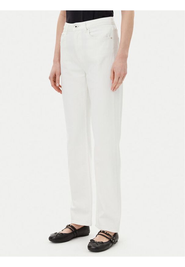Karl Lagerfeld Jeans Jeansy A2W10135 Biały Straight Fit. Kolor: biały