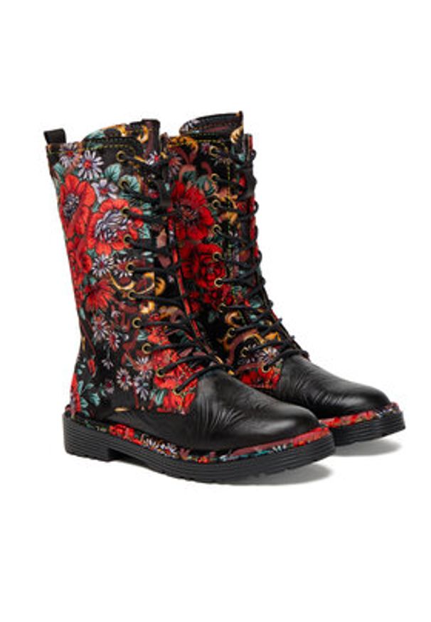 Laura Vita Trzewiki Incaso 18 Czarny. Kolor: czarny. Materiał: skóra