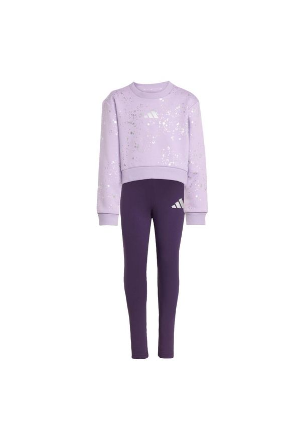 Adidas - Zestaw Little Girls Everyday Glam Kids. Okazja: na uczelnię. Kolor: różowy. Materiał: dresówka. Styl: sportowy
