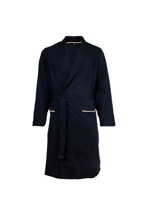 BOSS Szlafrok 29290 Niebieski. Kolor: niebieski. Materiał: bawełna