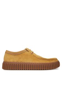 Clarks Półbuty Torhill Low 26180911 Żółty. Kolor: żółty. Materiał: skóra