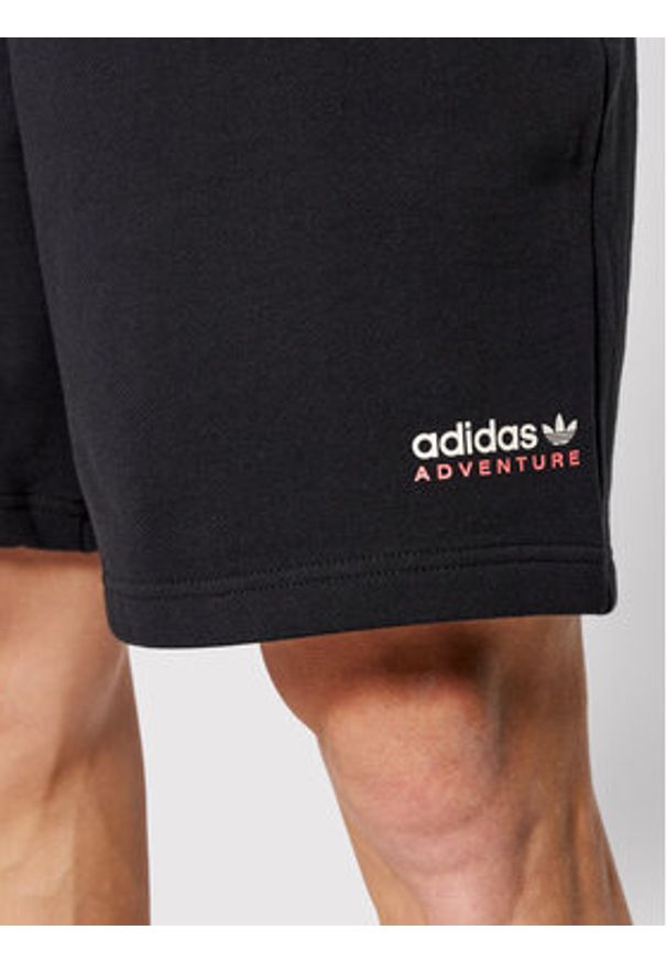 Adidas - adidas Szorty sportowe Adventure HF4767 Czarny Standard Fit. Kolor: czarny. Materiał: bawełna. Styl: sportowy