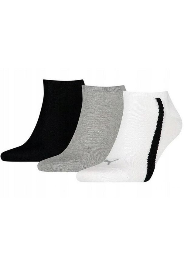 Puma - Skarpetki Do Kostek Unisex Dla Dorosłych Lifestyle 3pak. Kolor: czarny, niebieski, wielokolorowy, biały. Sport: tenis