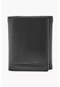 Fossil portfel skórzany męski kolor czarny. Kolor: czarny. Materiał: skóra #1
