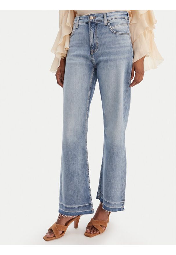 BOSS Jeansy Soft Kick 50552430 Niebieski Flare Fit. Kolor: niebieski