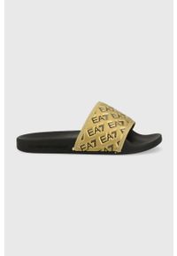 EA7 Emporio Armani klapki XCP010 XK340 M700 kolor złoty. Kolor: złoty. Materiał: materiał, guma #1
