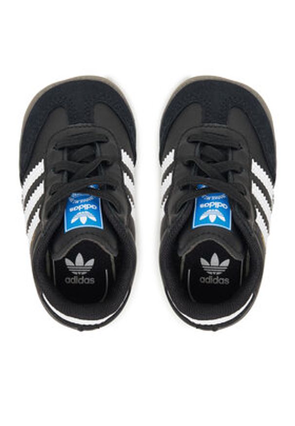 Adidas - adidas Sneakersy Samba Kids JI2757 Czarny. Kolor: czarny. Materiał: skóra