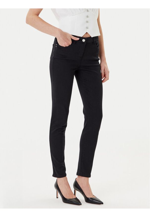 Morgan Jeansy 231-PRETTY Czarny Slim Fit. Kolor: czarny