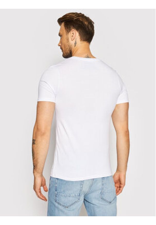 Jack & Jones Komplet t-shirtów Basic 12133914 Biały Regular Fit. Kolor: biały. Materiał: bawełna