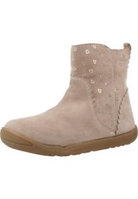 Geox - Buty GEOX B MACCHIA GIRL Jasnobrązowy. Kolor: brązowy, wielokolorowy, beżowy. Materiał: skóra. Styl: sportowy. Sport: turystyka piesza