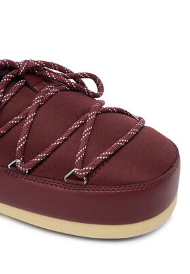Moon Boot Klapki Mb Evx Mule Nylon 80D1470110 Bordowy. Kolor: czerwony. Materiał: skóra