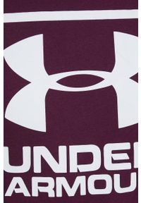 Under Armour t-shirt funkcyjny kolor fioletowy z nadrukiem 1326849-101. Kolor: fioletowy. Materiał: dzianina. Wzór: nadruk #3