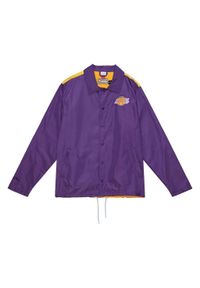 Mitchell & Ness - Kurtka wodoodporna Los Angeles Lakers Big Face 5.0. Kolor: fioletowy #1