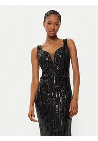 Fracomina Sukienka wieczorowa FQ24WD3014W53601 Czarny Slim Fit. Kolor: czarny. Materiał: syntetyk. Styl: wizytowy #5