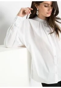 Bluzka oversize bonprix biały. Kolor: biały #3