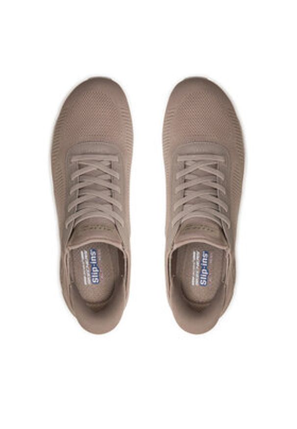 skechers - Skechers Sneakersy 117497 TPE Brązowy. Kolor: brązowy. Materiał: materiał