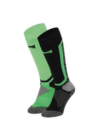 XTREME SOCKSWEAR - Skarpety snowboardowe Xtreme, 2 par, Multi Zielony. Kolor: zielony. Sport: snowboard