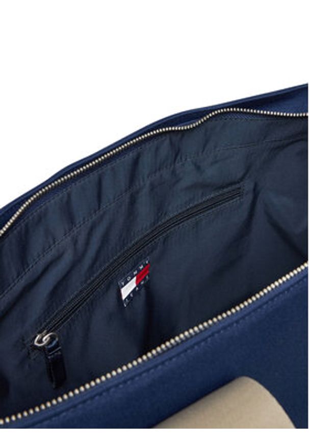 Tommy Jeans Torba Tjm Retro Cool Tote AM0AM13278 Granatowy. Kolor: niebieski. Materiał: materiał