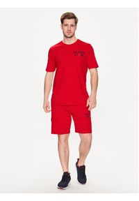 TOMMY HILFIGER - Tommy Hilfiger T-Shirt Graphic MW0MW30444 Czerwony Regular Fit. Kolor: czerwony. Materiał: bawełna