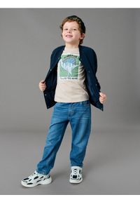 Sinsay - Jeansy loose fit z regulacją w pasie - niebieski. Kolor: niebieski #1