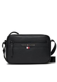 TOMMY HILFIGER - Tommy Hilfiger Saszetka Essential Pu Ew Reporter AM0AM12093 Czarny. Kolor: czarny. Materiał: skóra