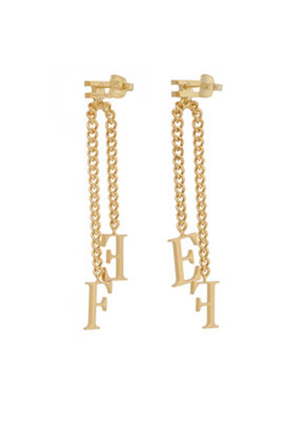 Elisabetta Franchi Kolczyki OR-17A-56E2-V220 Złoty. Materiał: metalowe. Kolor: złoty