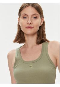 Pinko Top 100807 A0PU Khaki Slim Fit. Kolor: brązowy. Materiał: bawełna #5