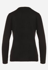 Born2be - Czarny Sweter z Wełną w Klasycznym Stylu Firrive. Okazja: na co dzień. Kolor: czarny. Materiał: wełna. Styl: klasyczny #6