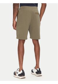 Aeronautica Militare Szorty sportowe 251BF020F584 Khaki Regular Fit. Kolor: brązowy. Materiał: bawełna. Styl: sportowy