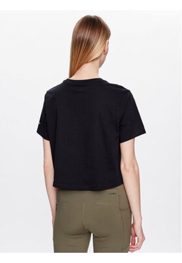 columbia - Columbia T-Shirt North Casades 1930051 Czarny Cropped Fit. Kolor: czarny. Materiał: bawełna