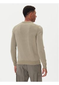 Aeronautica Militare Sweter 252MA1610UL00556 Khaki Regular Fit. Kolor: brązowy. Materiał: bawełna